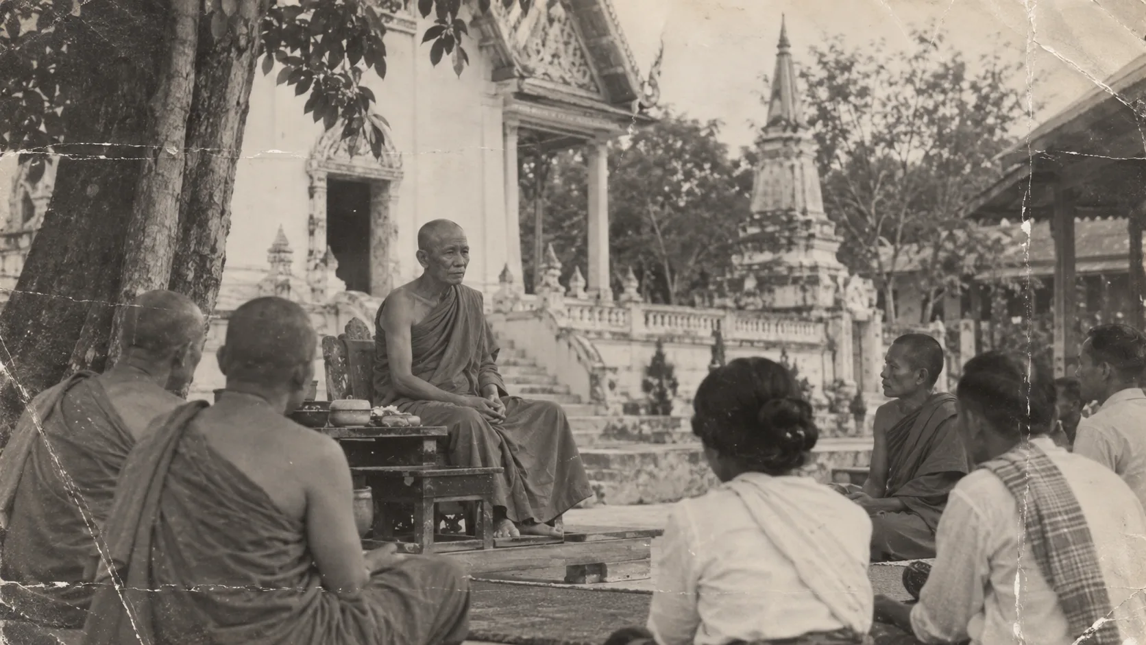 Ajahn Mun era meditation teaching in Udon Thani, historical recreation