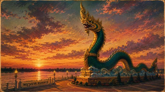 Naga statue, Nong Khai