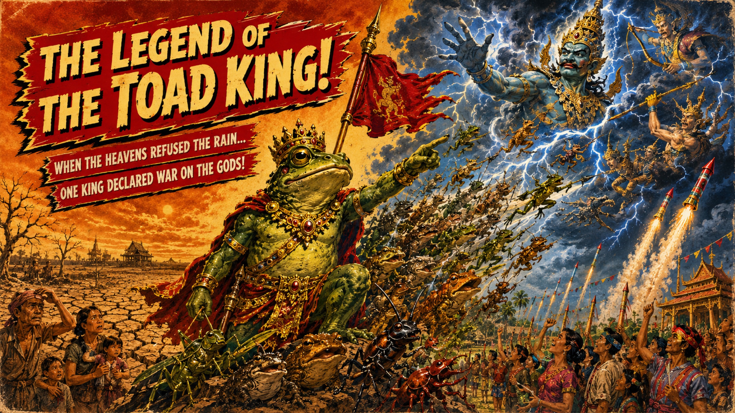 The Legend of the Toad King: when the heavens refused the rain, one king declared war on the gods
