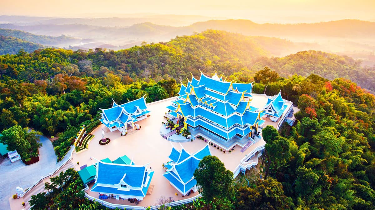 Discover the Majestic Views of Wat Pa Phu Kon (The Blue Temple) at Udon Thani
