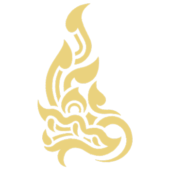 Gold Naga Head With Smiling Face